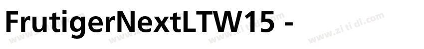 FrutigerNextLTW15 字体转换